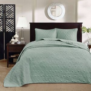 Madison Park - 2pc Twin Vancouver Reversible Bedspread Set Seafoa Green